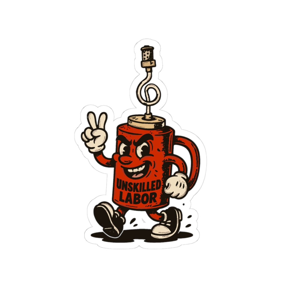 Unskilled Labor drip sticker