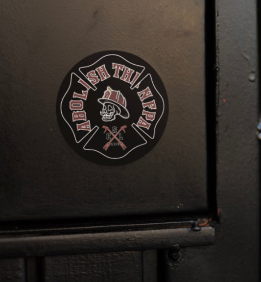 Abolish the NFPA sticker 3x3.